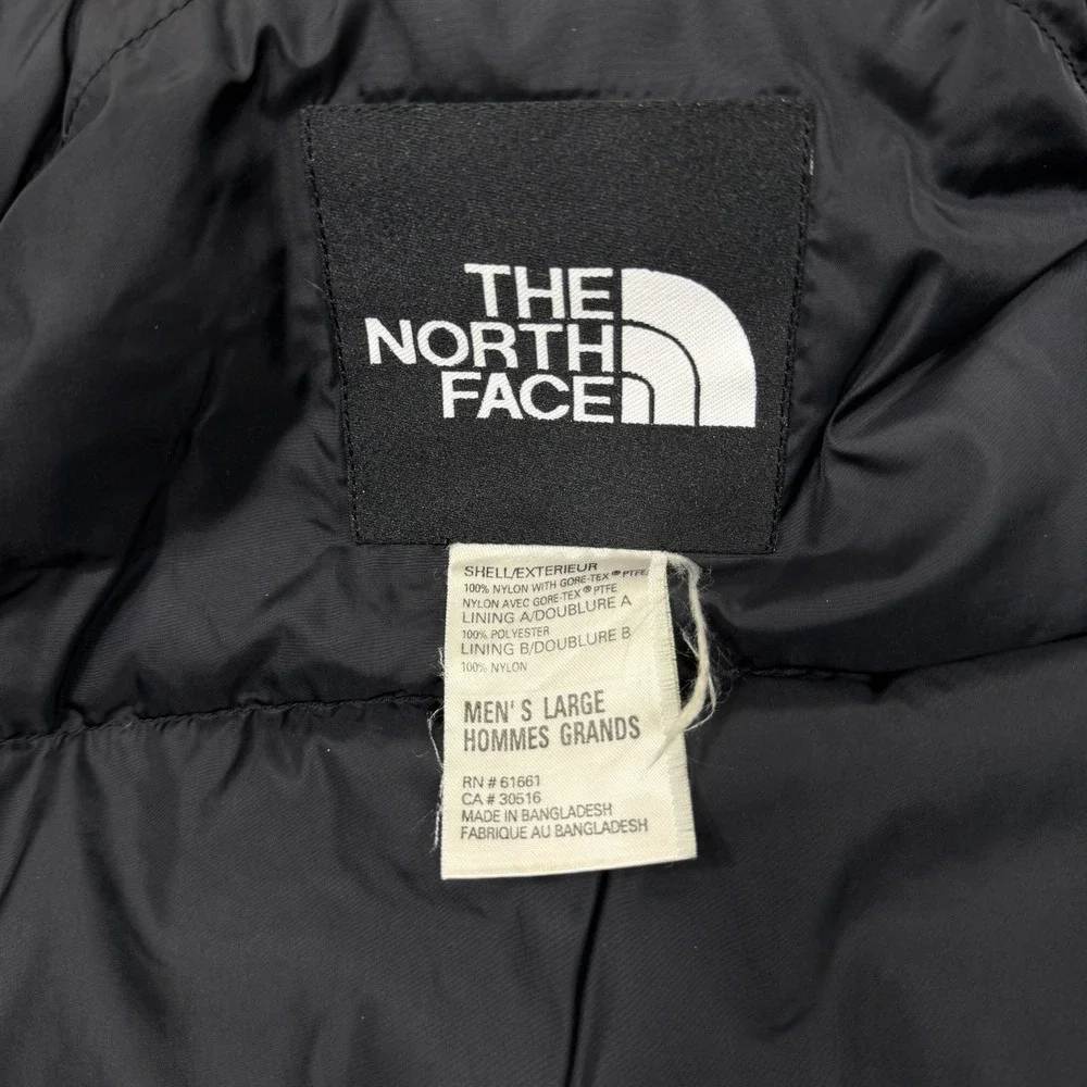 Vintage The North Face Puffer Down Nuptse Vest Mens L Black Stow Pocket Gore Tex